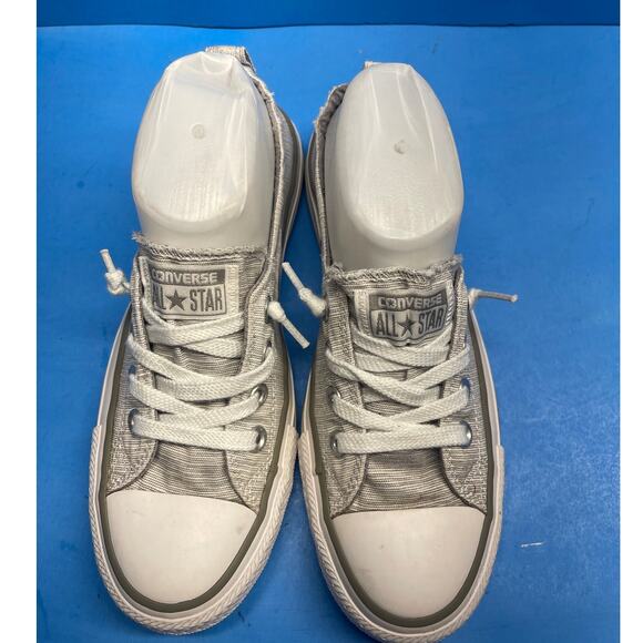 Converse All Star Shoreline Women's Slip On Casual Shoes Light Gray Size 8 - Picture 3 of 11